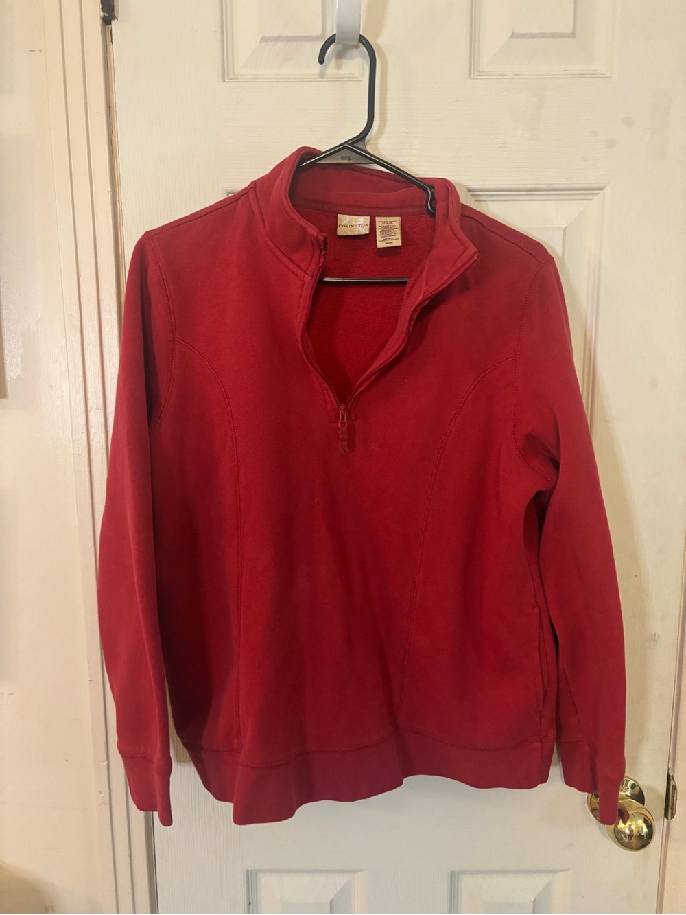 Red Covington quarter zip medium sweatshirt